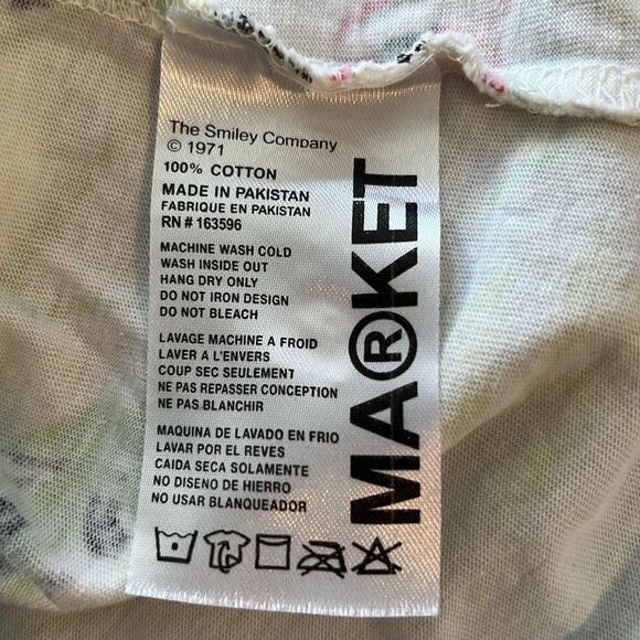 Market x Smiley Coloring Book Tee. Size XL - Picture 6 of 9